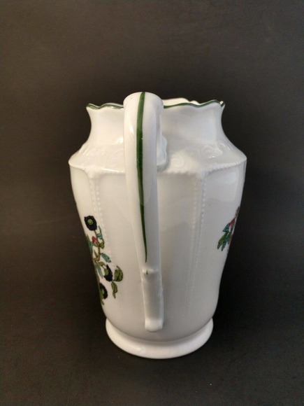 Vintage Antique Union K Porcelain Ceramic Cream Pitcher Floral Czechoslovakia - Picture 9 of 12